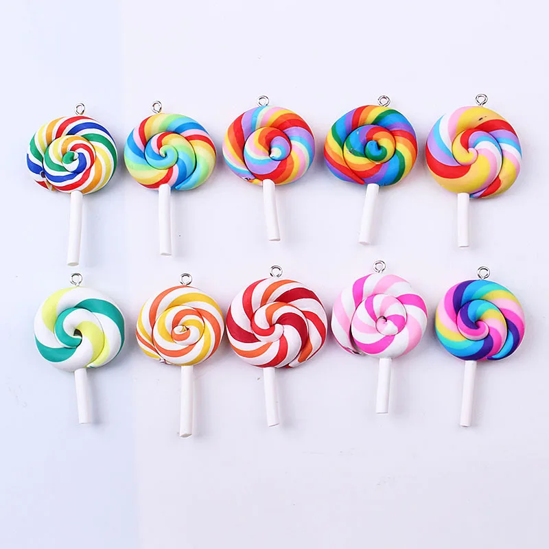 6pcs Cute Lollipop Charms With Hook Pendants for Handmade Decoration Necklace Earring Key Chain Hair Jewelry Making Lucky charm
6pcs Cute Lollipop Charms With Hook Pendants for Handmade Decoration Necklace Earring Key Chain Hair Jewelry Making Lucky charm