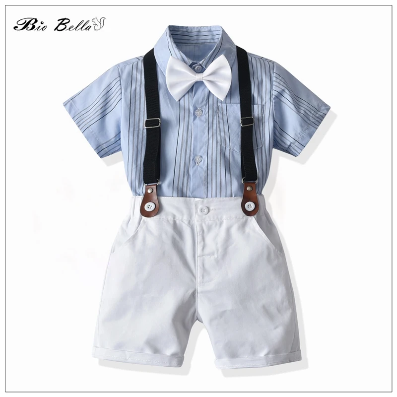 Children Boys Summer Clothes Set Formal Show Wedding Show Formal 2022 Summer's Boy Clothing Suit T-Shirt Stripe Baby Outfits Set
Children Boys Summer Clothes Set Formal Show Wedding Show Formal 2022 Summer's Boy Clothing Suit T-Shirt Stripe Baby Outfits Set