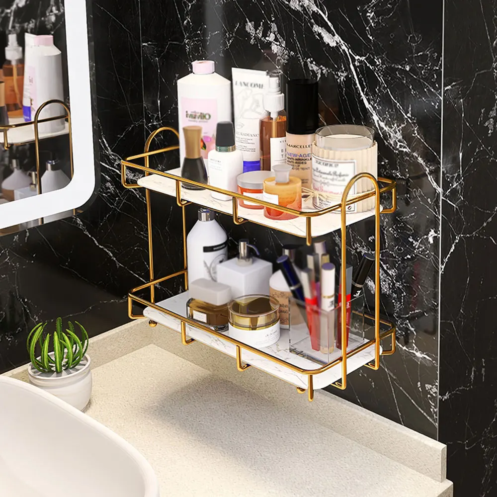 Bathroom Storage Rack Large Capacity Double Iron Art Nordic Bathroom Rack Lipstick Perfume Storage Rack Cosmetics Storage Rack
Bathroom Storage Rack Large Capacity Double Iron Art Nordic Bathroom Rack Lipstick Perfume Storage Rack Cosmetics Storage Rack