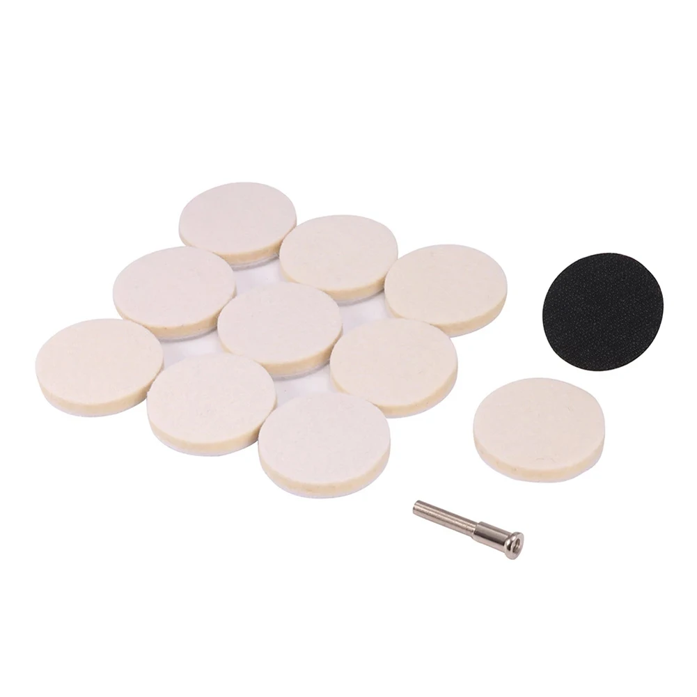 11pcs 50mm Wool Felt Polishing Pad With Mandrel Self-adhesion Pad For Clean Polish Metal Plastic Tile Silver Gold Rotary Tools
11pcs 50mm Wool Felt Polishing Pad With Mandrel Self-adhesion Pad For Clean Polish Metal Plastic Tile Silver Gold Rotary Tools