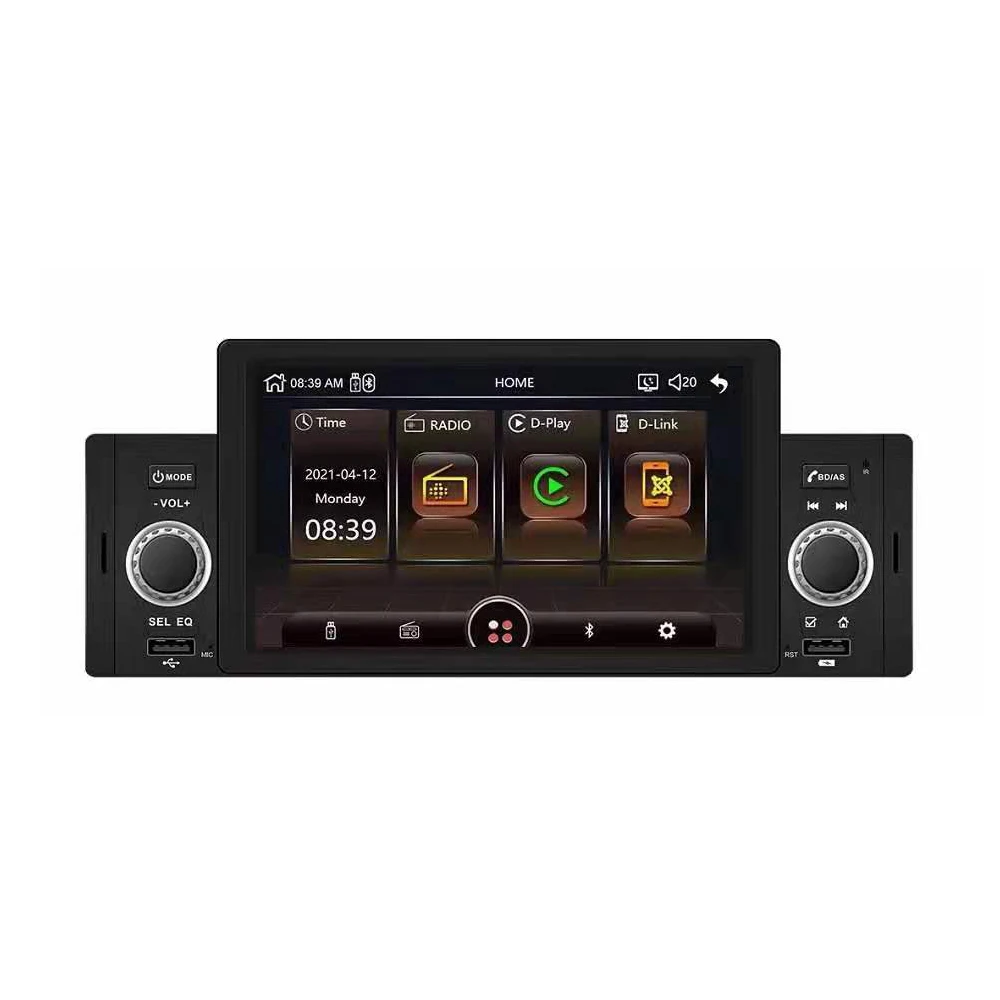 1Din 5Inch Car Radio MP5 Multimedia Player Touch Screen Auto Radio Car Stereo Headunit with BT Mirror Link Remote Control
1Din 5Inch Car Radio MP5 Multimedia Player Touch Screen Auto Radio Car Stereo Headunit with BT Mirror Link Remote Control