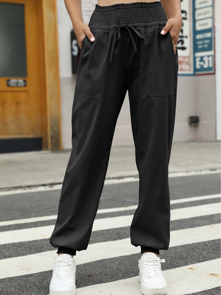 ZHENG JUN YU Women's Big Pockets Banded Pant Casual Loose Joggers Solid Color Pant Fashion Trousers Work Long Pantalon 2023
ZHENG JUN YU Women's Big Pockets Banded Pant Casual Loose Joggers Solid Color Pant Fashion Trousers Work Long Pantalon 2023