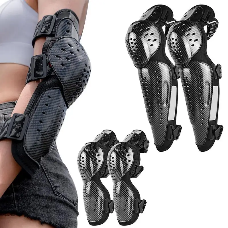 Motorcycle Knee Elbow Pads 4 Pieces Motorcycle Protective Gear Set Motorbike Knee And Shin Guard Sleeve For Riding Protection
Motorcycle Knee Elbow Pads 4 Pieces Motorcycle Protective Gear Set Motorbike Knee And Shin Guard Sleeve For Riding Protection