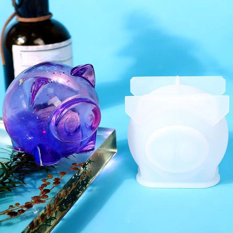 Cute Piggy Keychain UV Crystal Epoxy Mold Handmade Ornaments Resin Silicone Mould DIY Crafts Jewelry Decorations Casting Tools
Cute Piggy Keychain UV Crystal Epoxy Mold Handmade Ornaments Resin Silicone Mould DIY Crafts Jewelry Decorations Casting Tools