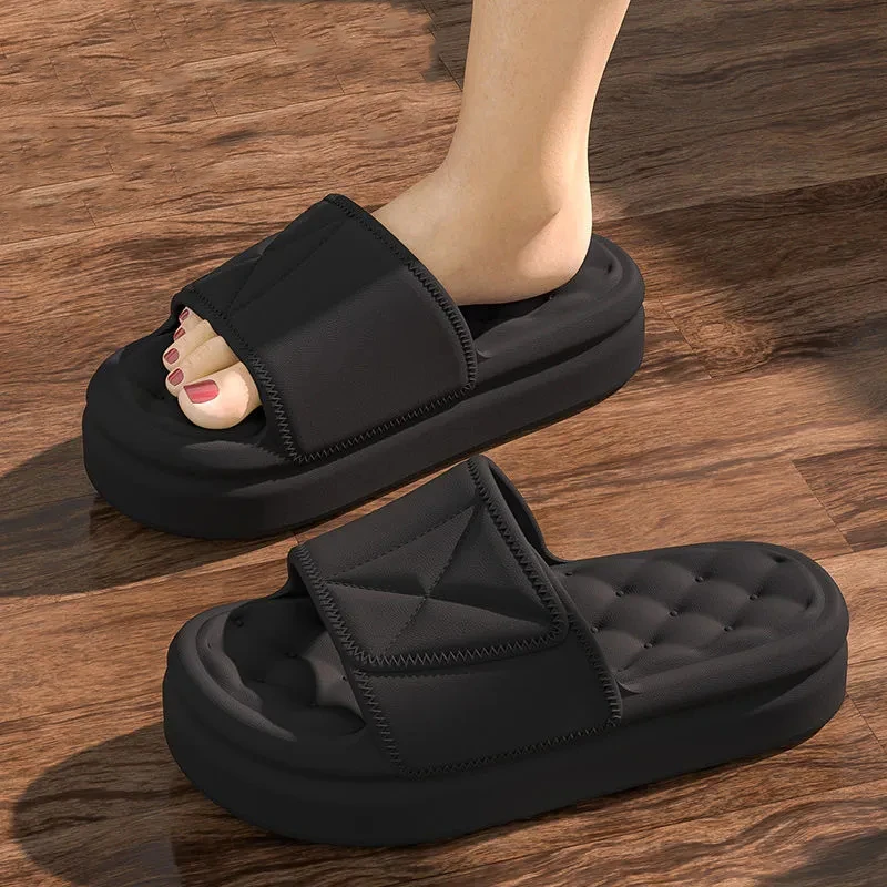 Women Slippers Summer Elegant Platform Soft Non-slip Sandals 2022 Leisure Beach Couple Solid Color Home Slides Ladies Shoes
Women Slippers Summer Elegant Platform Soft Non-slip Sandals 2022 Leisure Beach Couple Solid Color Home Slides Ladies Shoes