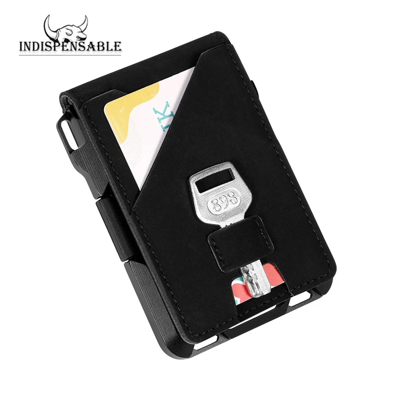 Indispensable Minimalist Wallet Men Card Holder Leather Money Clip Male Card Protection New Mini Metal Wallets Aluminum Case
Indispensable Minimalist Wallet Men Card Holder Leather Money Clip Male Card Protection New Mini Metal Wallets Aluminum Case