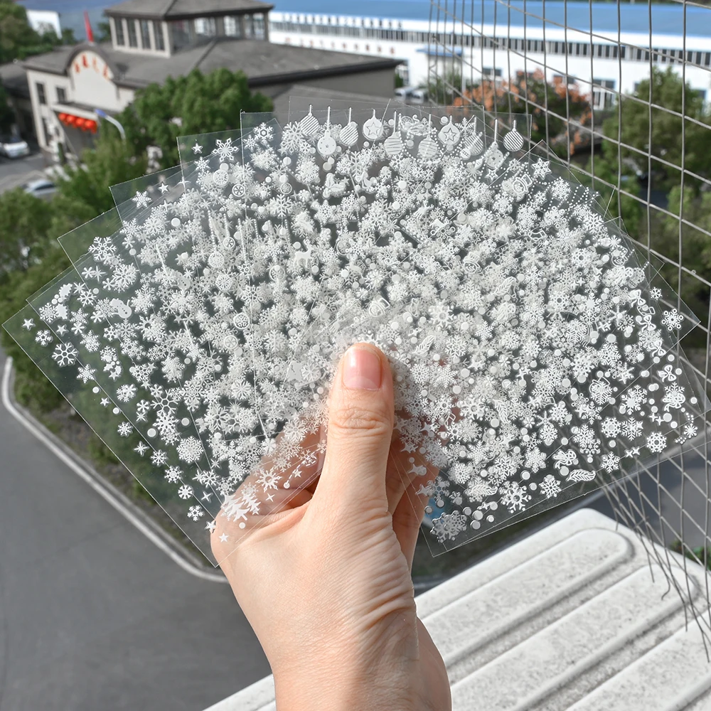 1Pcs 3D Christmas Snowflake Nail Art Decals White/Silver Designs Sparkly Winter Adhesive Slider Decal New Year Xmas Manicure DIY
1Pcs 3D Christmas Snowflake Nail Art Decals White/Silver Designs Sparkly Winter Adhesive Slider Decal New Year Xmas Manicure DIY