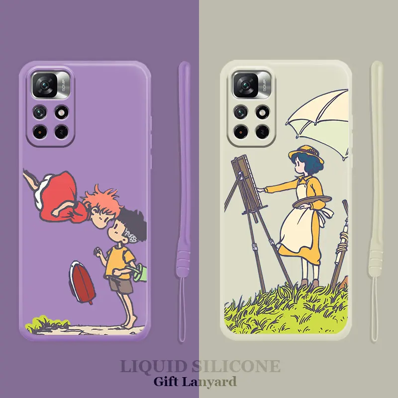 Anime The Wind Rises Ponyo on the Cliff Liquid Case For Xiaomi Redmi Note 11 11T 9 9S 8 10 Pro for Redmi 8 9T 9A 9C 10C K40
Anime The Wind Rises Ponyo on the Cliff Liquid Case For Xiaomi Redmi Note 11 11T 9 9S 8 10 Pro for Redmi 8 9T 9A 9C 10C K40