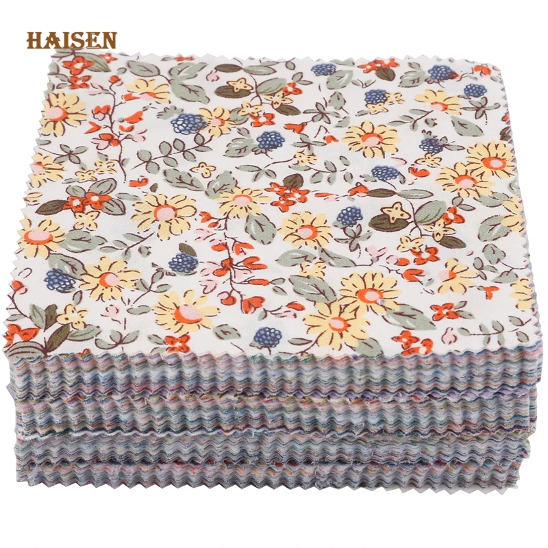 Haisen,Random Mix Color Printed Twill Cotton Fabric Patchwork Cloth,For Quilting&Sewing Material 12.8*12.8cm Square Calico Set
Haisen,Random Mix Color Printed Twill Cotton Fabric Patchwork Cloth,For Quilting&Sewing Material 12.8*12.8cm Square Calico Set