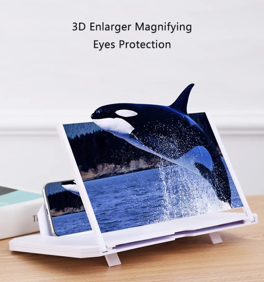 10 Inch 3D Mobile Phone Screen Magnifier HD Video Amplifier Stand Bracket with Movie Game Magnifying Folding Desktop Holder
10 Inch 3D Mobile Phone Screen Magnifier HD Video Amplifier Stand Bracket with Movie Game Magnifying Folding Desktop Holder
