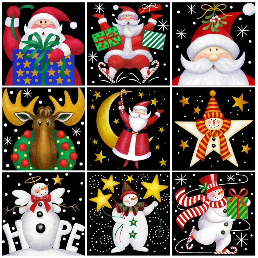 5D DIY Diamond Painting Cartoon Diamond Embroidery Santa Claus Full Drill Christmas Decor For Home Decoration Cross Stitch Kits
5D DIY Diamond Painting Cartoon Diamond Embroidery Santa Claus Full Drill Christmas Decor For Home Decoration Cross Stitch Kits