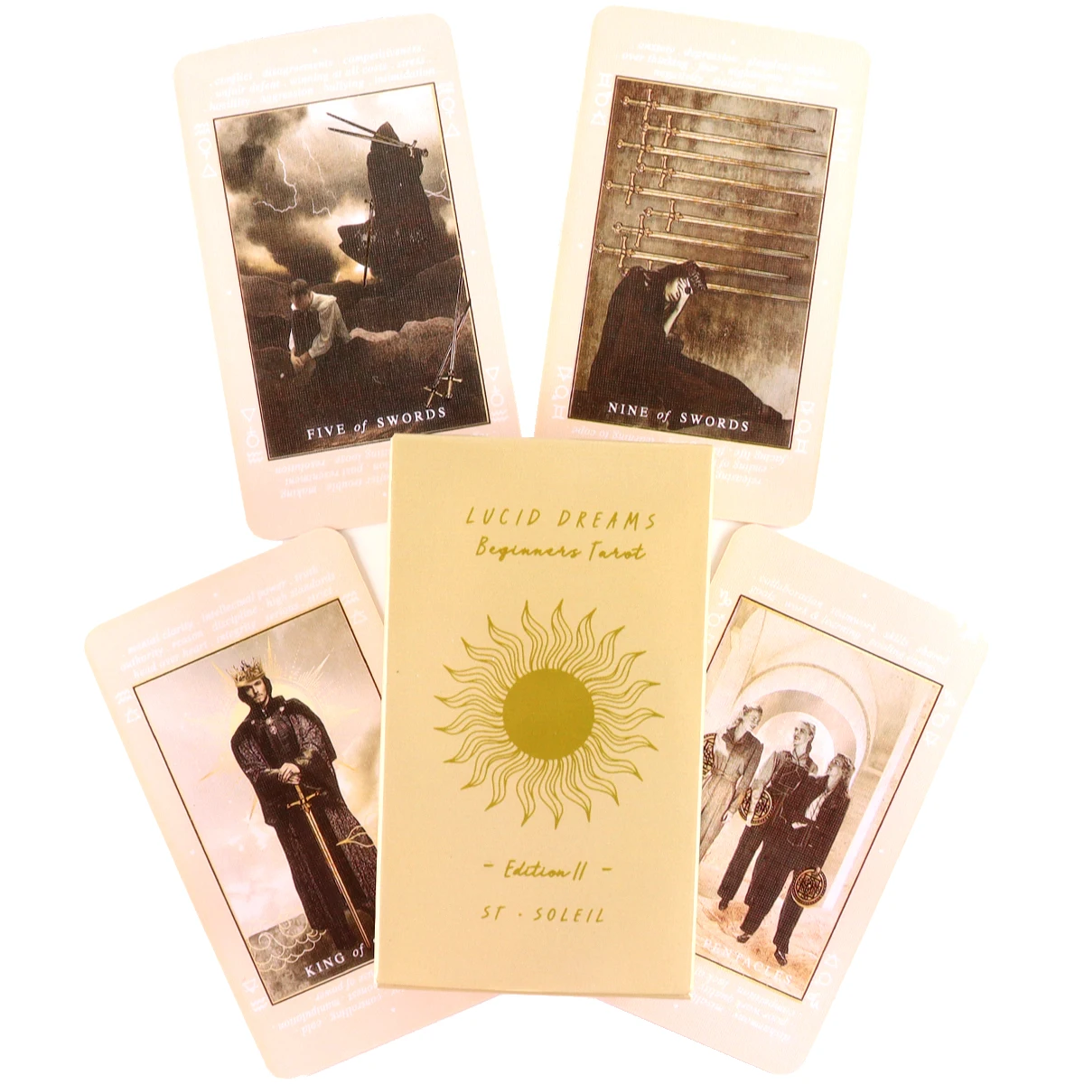 Lucid Dreams Beginners Tarot By Britta ST.soleil Tarot 78 Original Deck for Beginners Board Game Fortune Telling Prophet Cards
Lucid Dreams Beginners Tarot By Britta ST.soleil Tarot 78 Original Deck for Beginners Board Game Fortune Telling Prophet Cards