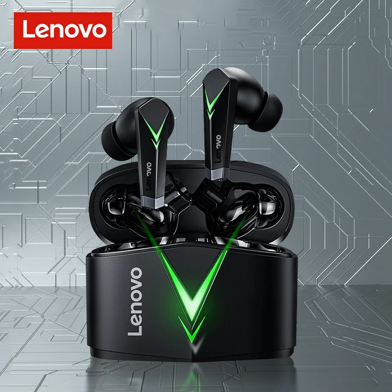 

Original Lenovo LP6 Gamer Headset Bluetooth Earphone TWS Wireless Gaming Headphone With Microphone Noise Canceling Earbuds