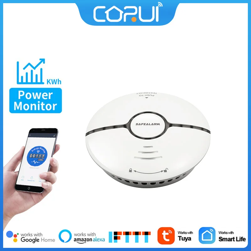 Беспроводной детектор дыма CoRui Tuya, Wi-Fi датчик для умного дома, пожарная сигнализация, для кухни
Беспроводной детектор дыма CoRui Tuya, Wi-Fi датчик для умного дома, пожарная сигнализация, для кухни