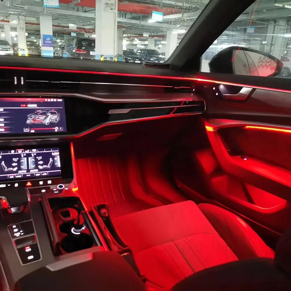 Car atmosphere lighting led 30 colors auto led lighting system for Audi 19-20 year A6L(C8) car
Car atmosphere lighting led 30 colors auto led lighting system for Audi 19-20 year A6L(C8) car