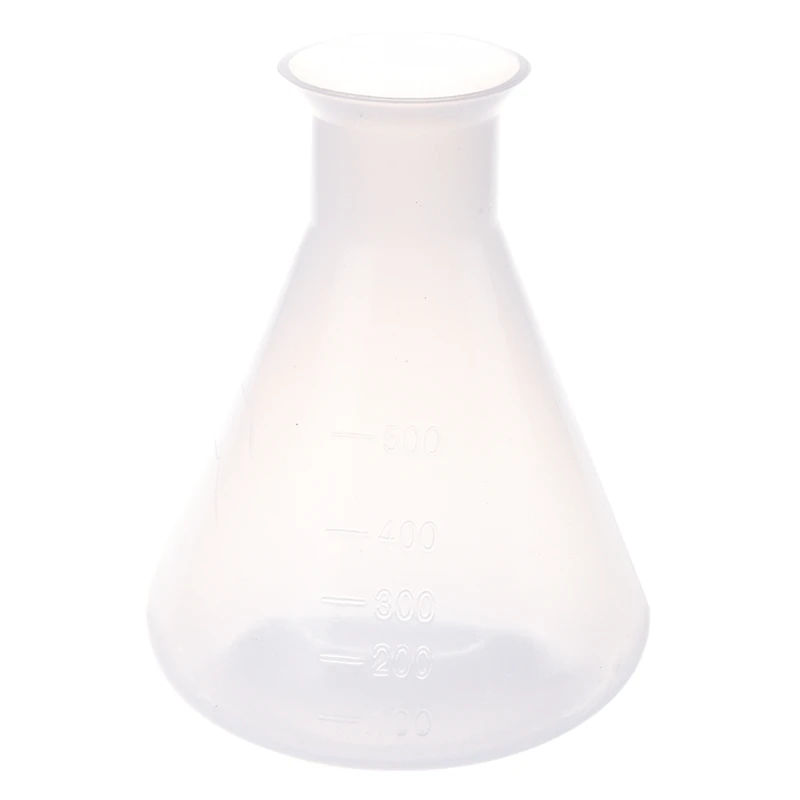 3X 500Ml Clear Plastic Laboratory Chemical Conical Flask Storage Bottle 
3X 500Ml Clear Plastic Laboratory Chemical Conical Flask Storage Bottle