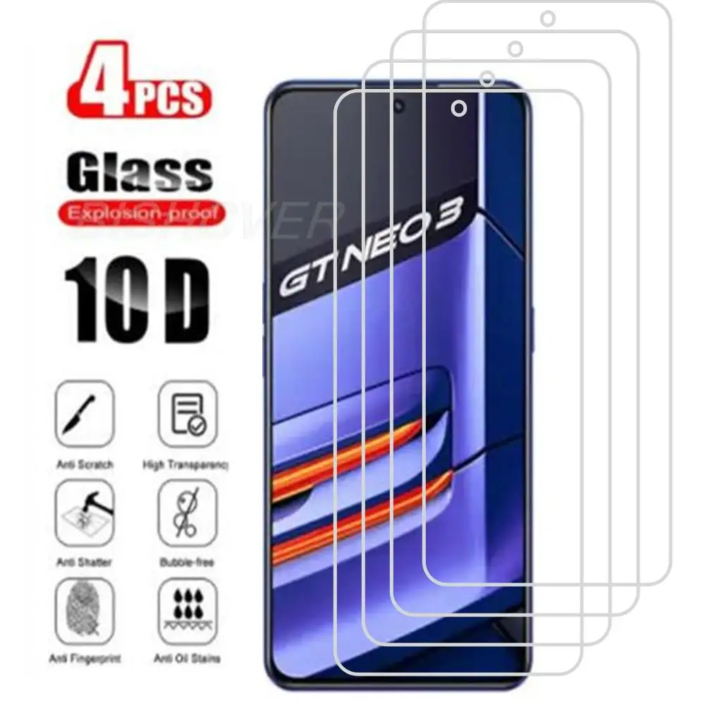 4Pcs Tempered Glass For Oppo Realme GT Explorer Master GT2 Pro Neo 3 2 Flash Neo3 Screen Protector Guard Protective Glass Film
4Pcs Tempered Glass For Oppo Realme GT Explorer Master GT2 Pro Neo 3 2 Flash Neo3 Screen Protector Guard Protective Glass Film