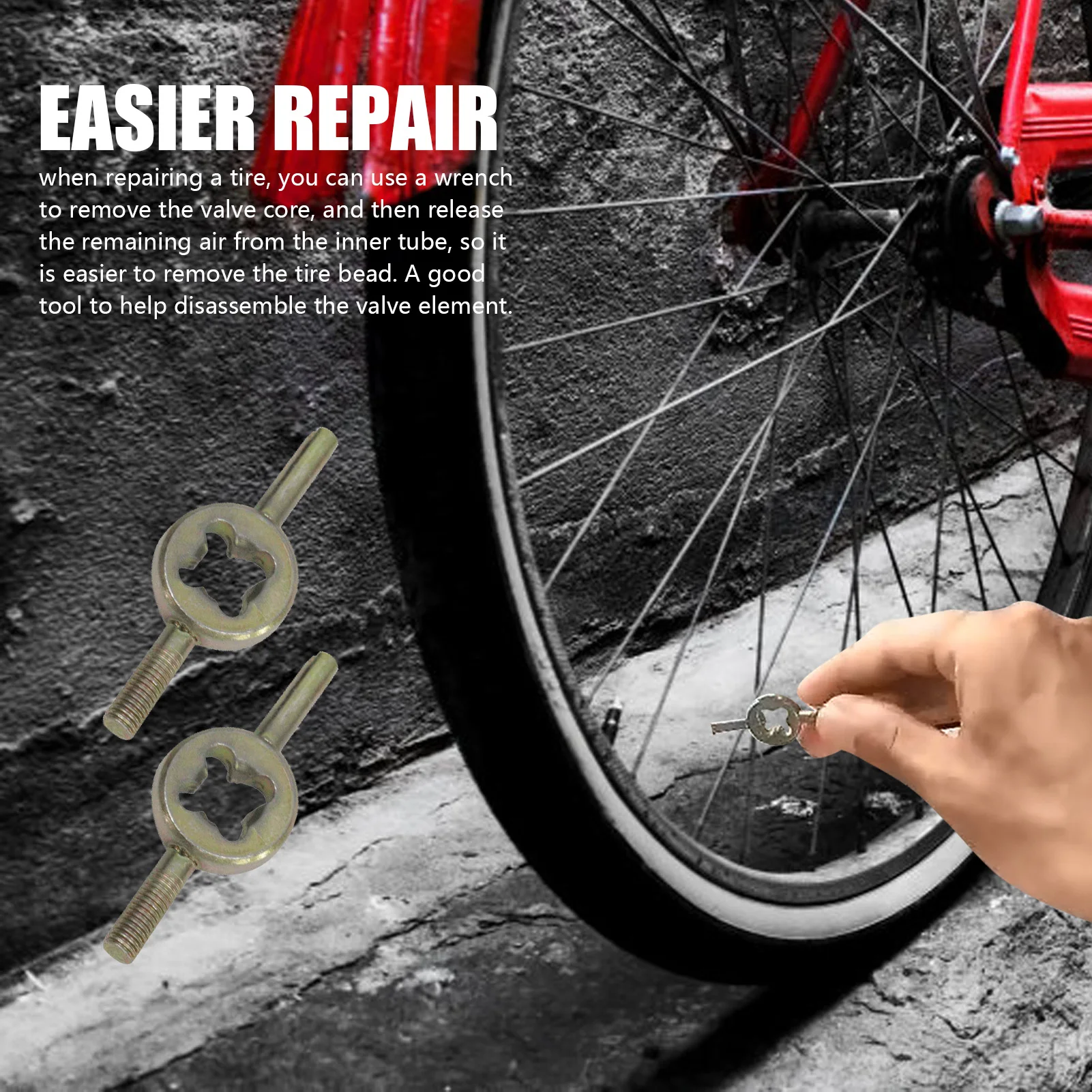 Tire Valve Stem Tool Remover 5-pcs Valve Core Removal Wrench Valve Stem Removal Tool for Mountain Bike Car Motorbike Road Bike
Tire Valve Stem Tool Remover 5-pcs Valve Core Removal Wrench Valve Stem Removal Tool for Mountain Bike Car Motorbike Road Bike