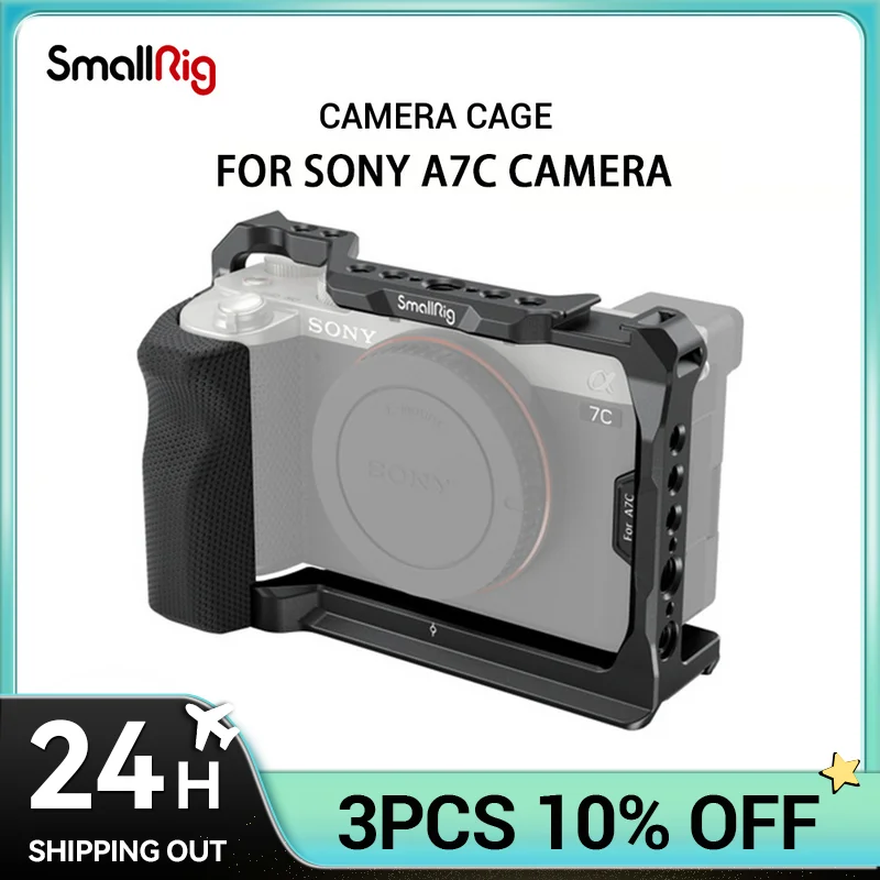 Клетка SmallRig для цифровой зеркальной камеры с силиконовой боковой ручкой для Sony Alpha a7c A7C аксессуары для камеры 3212
Клетка SmallRig для цифровой зеркальной камеры с силиконовой боковой ручкой для Sony Alpha a7c A7C аксессуары для камеры 3212