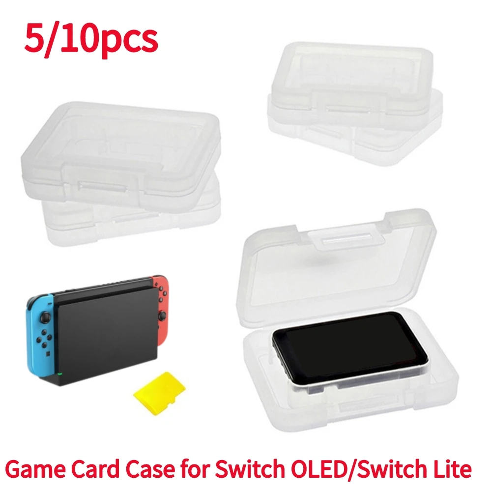 Transparent Game Card Cartridge Storage Case Box Card Collection Anti-drop TF Game Cards Case For NS Switch OLED/Switch Lite
Transparent Game Card Cartridge Storage Case Box Card Collection Anti-drop TF Game Cards Case For NS Switch OLED/Switch Lite