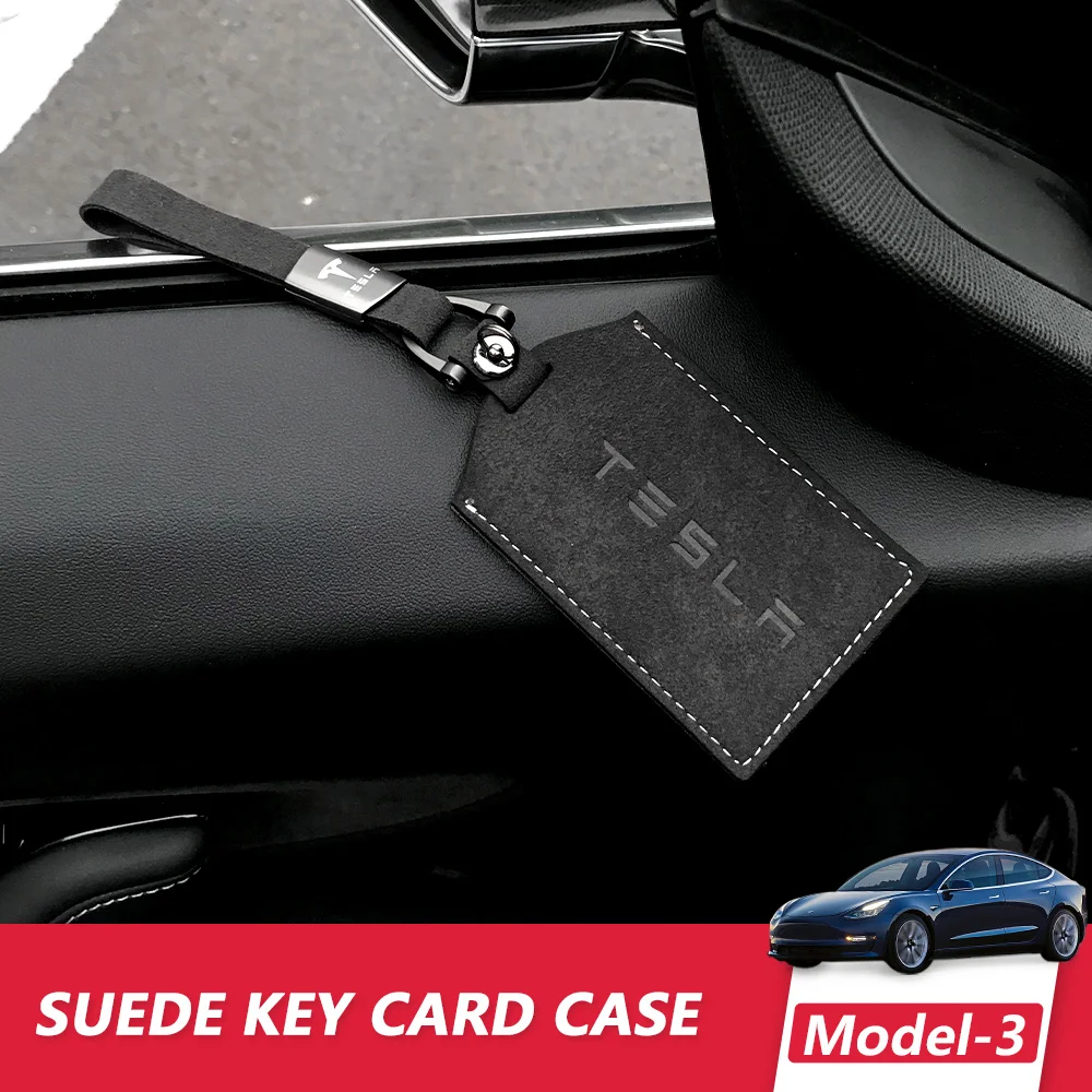 For Tesla Model 3 2017-2021 Car Accessories Leather Key Holder Protector Cover Key Card Bag Key Case Key Ring Car Decoration
For Tesla Model 3 2017-2021 Car Accessories Leather Key Holder Protector Cover Key Card Bag Key Case Key Ring Car Decoration