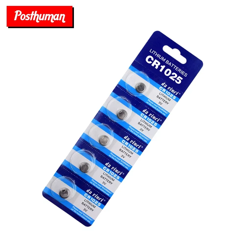 NEW2023 Posthuman 5pcs High Capacity CR1025 1025 3v lithium Cell Button Battery Card Toys Batteries Single Use For Watch Remote
NEW2023 Posthuman 5pcs High Capacity CR1025 1025 3v lithium Cell Button Battery Card Toys Batteries Single Use For Watch Remote