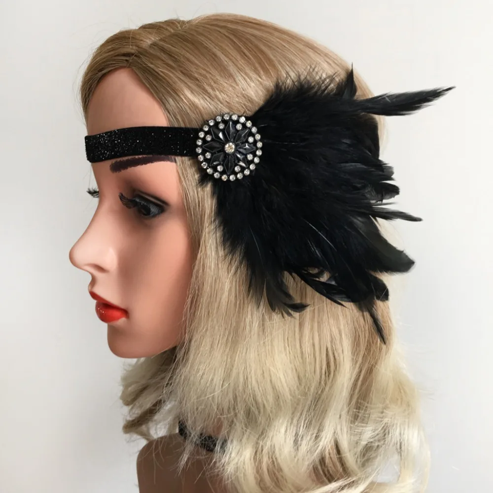 Women Wedding Sequin Vintage Costume Party Hair Accessories Feather Headband Costume Props
Women Wedding Sequin Vintage Costume Party Hair Accessories Feather Headband Costume Props