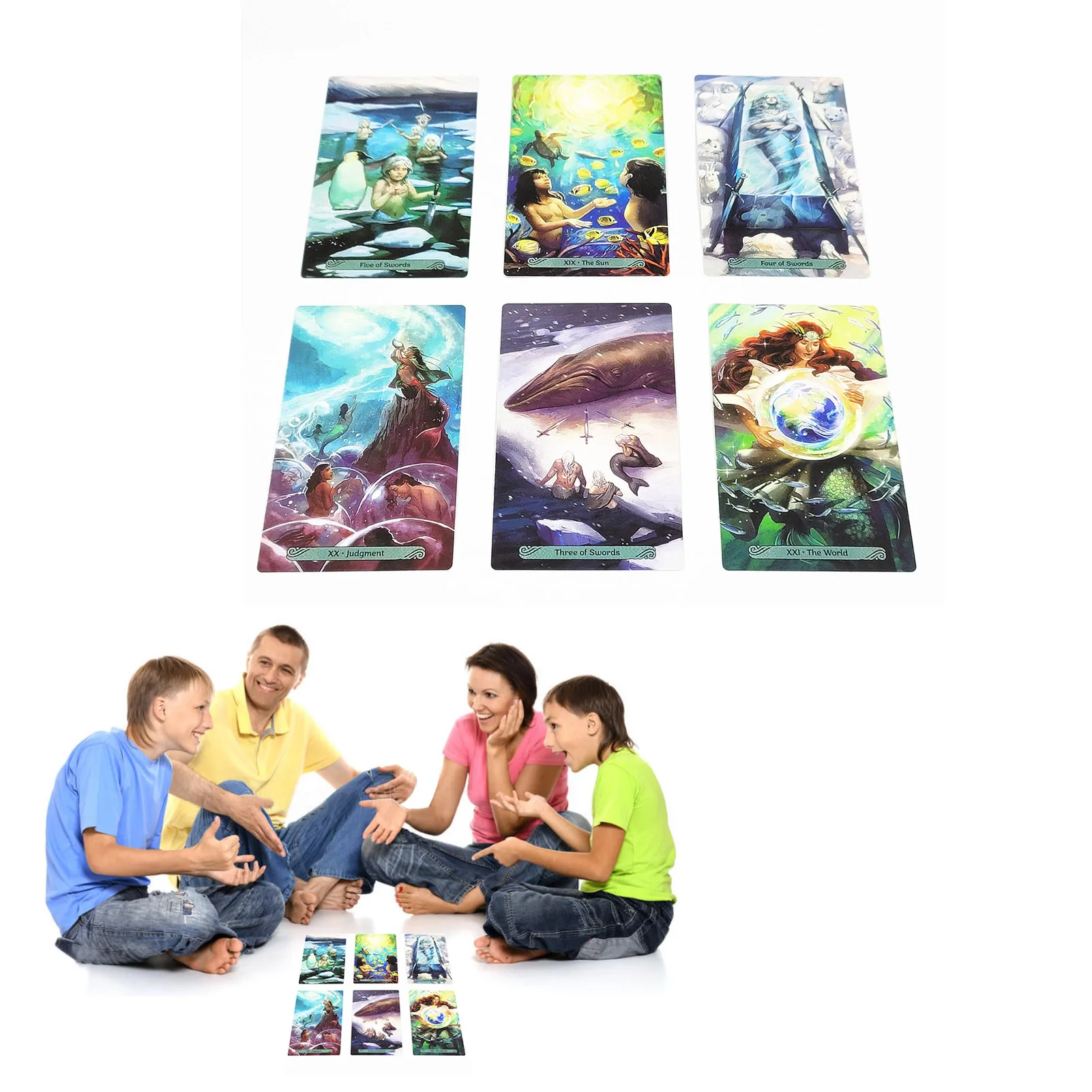 2022 High-quality Oracle Mermaid Tarot Deck Card Board Deck Games Playing Cards For Party Supplies Playing Board Game Fun
2022 High-quality Oracle Mermaid Tarot Deck Card Board Deck Games Playing Cards For Party Supplies Playing Board Game Fun