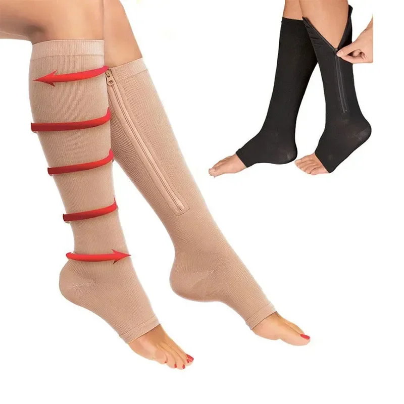Fat Zipper Compression Socks Women's Slim Sleeping Beauty Leg Prevent Varicose Veins Socks Medias De Mujer
Fat Zipper Compression Socks Women's Slim Sleeping Beauty Leg Prevent Varicose Veins Socks Medias De Mujer