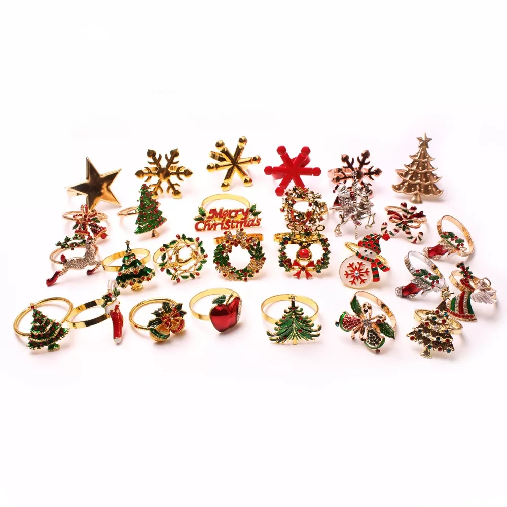 2022New High-end Christmas Tree Napkin Ring Bow Flower Wreath Mouth Napkin Holder Hotel Sample Room Set Table Christmas Napkin B
2022New High-end Christmas Tree Napkin Ring Bow Flower Wreath Mouth Napkin Holder Hotel Sample Room Set Table Christmas Napkin B