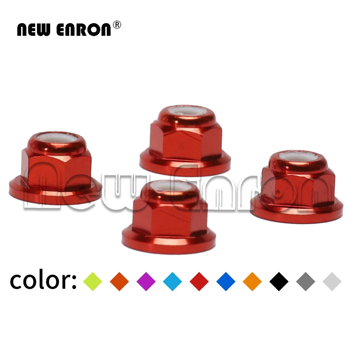 

NEW ENRON Nylon Nut M4 4P 02055/02190 102049/122049 For 1/10 RC Car HSP Redcat Himoto 94102 94122 94123 94111 94177 94107