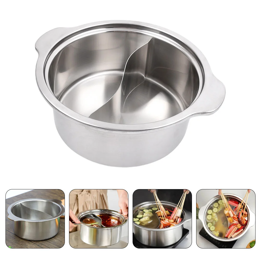 Pot Hot Shabu Cookerstainless Steel Soup Cooking Chinese Divider Divided Induction Dual Pan Sided Japanese Yang Noodles Flavor
Pot Hot Shabu Cookerstainless Steel Soup Cooking Chinese Divider Divided Induction Dual Pan Sided Japanese Yang Noodles Flavor