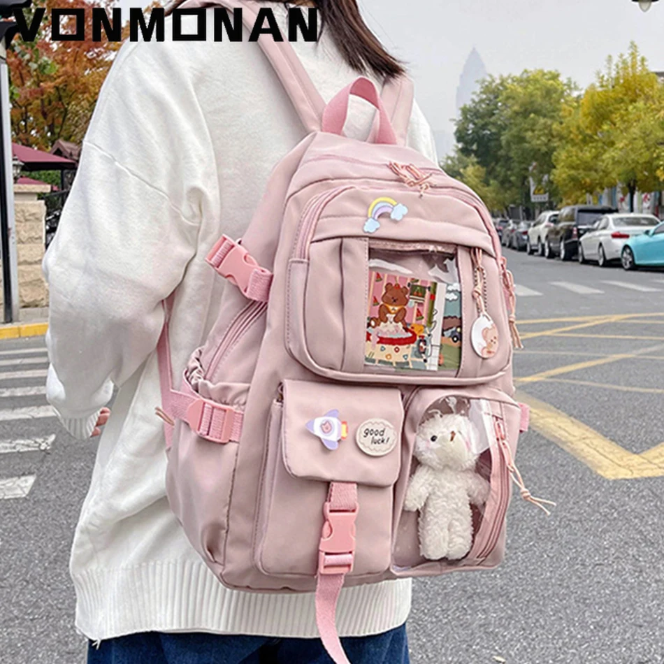 2022 Cute Women Backpacks Waterproof Multi-Pocket Nylon School Backpack for Student Female Girl Kawaii Laptop Book Pack Mochilas
2022 Cute Women Backpacks Waterproof Multi-Pocket Nylon School Backpack for Student Female Girl Kawaii Laptop Book Pack Mochilas