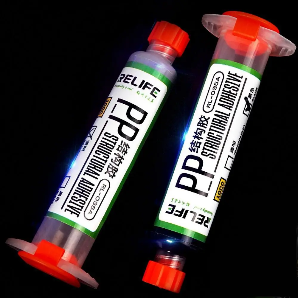 RL-035A PP Structural Adhesive For IPhone Android Black Transparent Phone Middle Frame Back Cover Bonding Glue Repair Tool
RL-035A PP Structural Adhesive For IPhone Android Black Transparent Phone Middle Frame Back Cover Bonding Glue Repair Tool