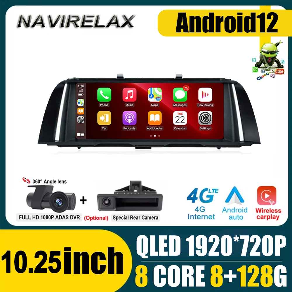 10.25'' 4G Lte Android 12.0 Car Radio Stereo Multimedia Navigation Player GPS for BMW 5 Series F10 F11 2010-2017 CIC NBT System
10.25'' 4G Lte Android 12.0 Car Radio Stereo Multimedia Navigation Player GPS for BMW 5 Series F10 F11 2010-2017 CIC NBT System