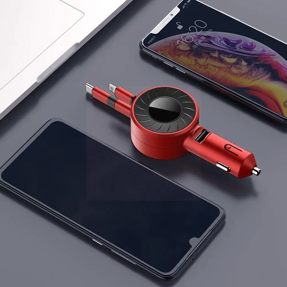 Usb Car Charger Three-in-one Two-wire Single-pull Telescopic Car Charger Fast Charging Plug And Dedicated For Charging Y7t6
Usb Car Charger Three-in-one Two-wire Single-pull Telescopic Car Charger Fast Charging Plug And Dedicated For Charging Y7t6
