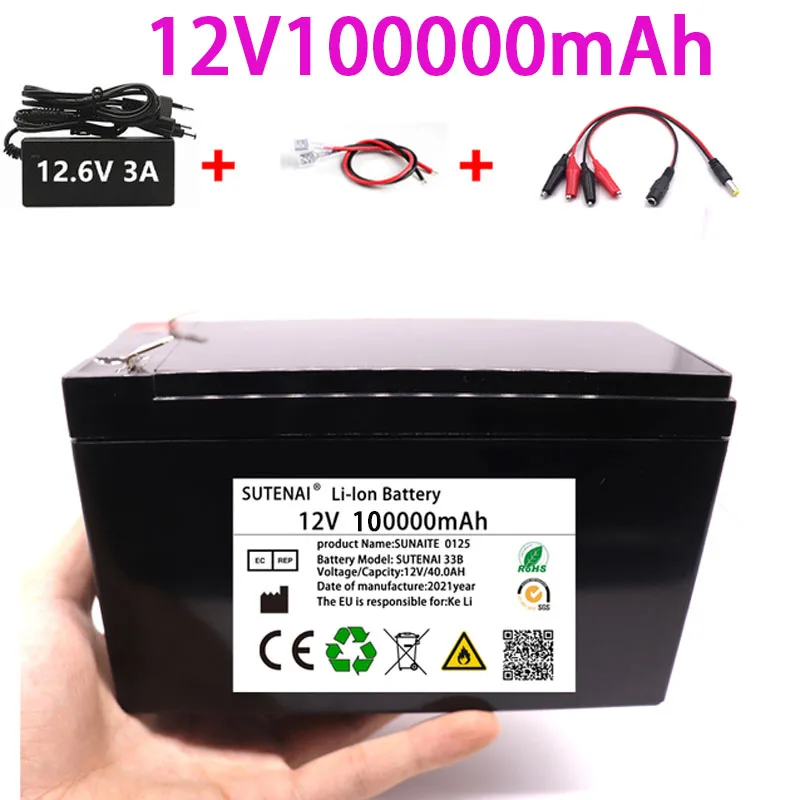 New Li Ion 18650 Electric Vehicle Lithium Ion Battery Pack 3S 12V 50Ah 100Ah Built-in BMS 30A High Current Suitable For Sprayer
New Li Ion 18650 Electric Vehicle Lithium Ion Battery Pack 3S 12V 50Ah 100Ah Built-in BMS 30A High Current Suitable For Sprayer