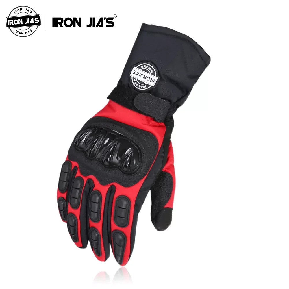 

IRON JIA'S Motorcycle Gloves Men 100% Waterproof Windproof Winter Guantes Moto Gloves Touch Screen Motorbike Riding Gloves