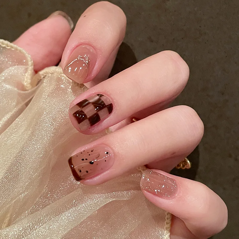 24 шт., накладные ногти для девочек 
24 шт., накладные ногти для девочек