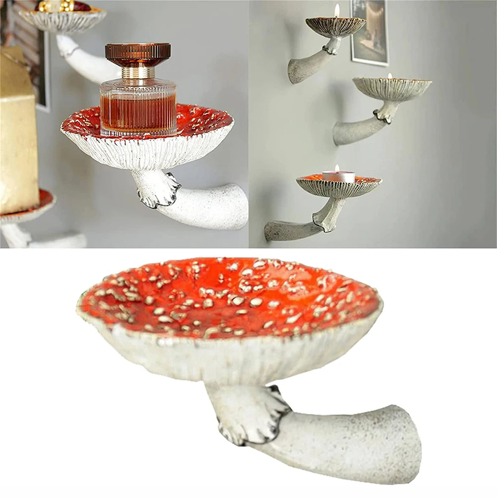 Mushroom Hanging Shelf Whimsical Floating Resin Craft Rack Wall Mounted Rustic Resin Crafts Wall Decor for Bedroom Living Room
Mushroom Hanging Shelf Whimsical Floating Resin Craft Rack Wall Mounted Rustic Resin Crafts Wall Decor for Bedroom Living Room