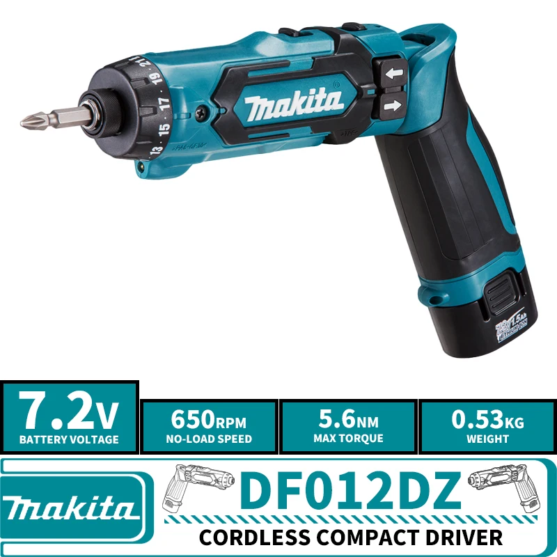Makita DF012DZ Cordless Compact Driver Pencil Electric Screwdriver 7.2V Lithium Power Tools Drill
Makita DF012DZ Cordless Compact Driver Pencil Electric Screwdriver 7.2V Lithium Power Tools Drill