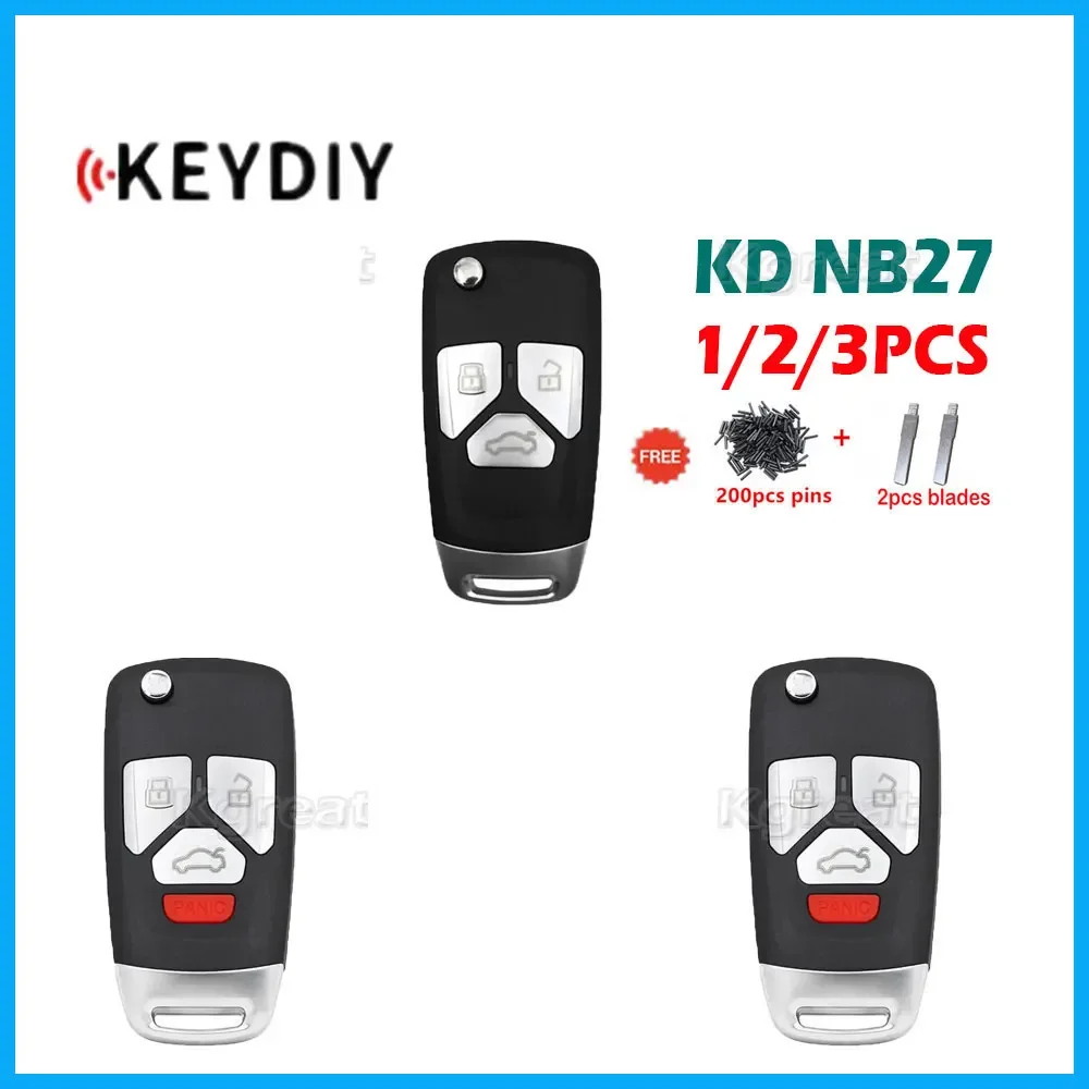 Универсальный многофункциональный дистанционный ключ KD NB27, 1/2/3 шт., 3 кнопки для KD900/Φ/KD MAX/KD MINI KD NB Series, Автомобильный Дистанционный ключ 
Универсальный многофункциональный дистанционный ключ KD NB27, 1/2/3 шт., 3 кнопки для KD900/Φ/KD MAX/KD MINI KD NB Series, Автомобильный Дистанционный ключ