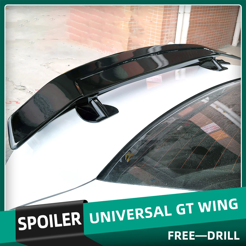 Universal Car Spoiler Tail Wing Free Perforated Carbon ABS Fiber Look Modified Rear Trunk Lip Wing Auto Styling Deco Accessories
Universal Car Spoiler Tail Wing Free Perforated Carbon ABS Fiber Look Modified Rear Trunk Lip Wing Auto Styling Deco Accessories