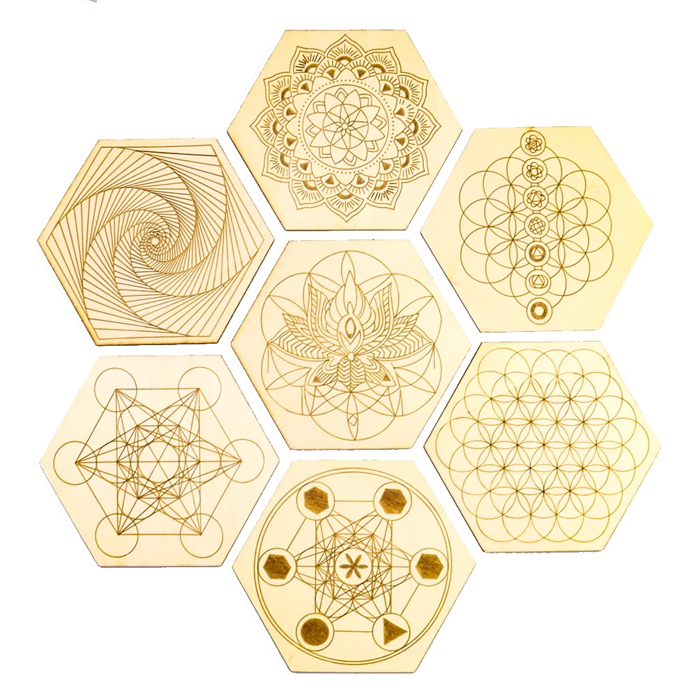1PC Orgonite Chakra Flower Shaped Lotus Yoga Hexagonal Natural Wood Laser Carved for Crystal Stone Placemat Cup Mat Art Crafts
1PC Orgonite Chakra Flower Shaped Lotus Yoga Hexagonal Natural Wood Laser Carved for Crystal Stone Placemat Cup Mat Art Crafts