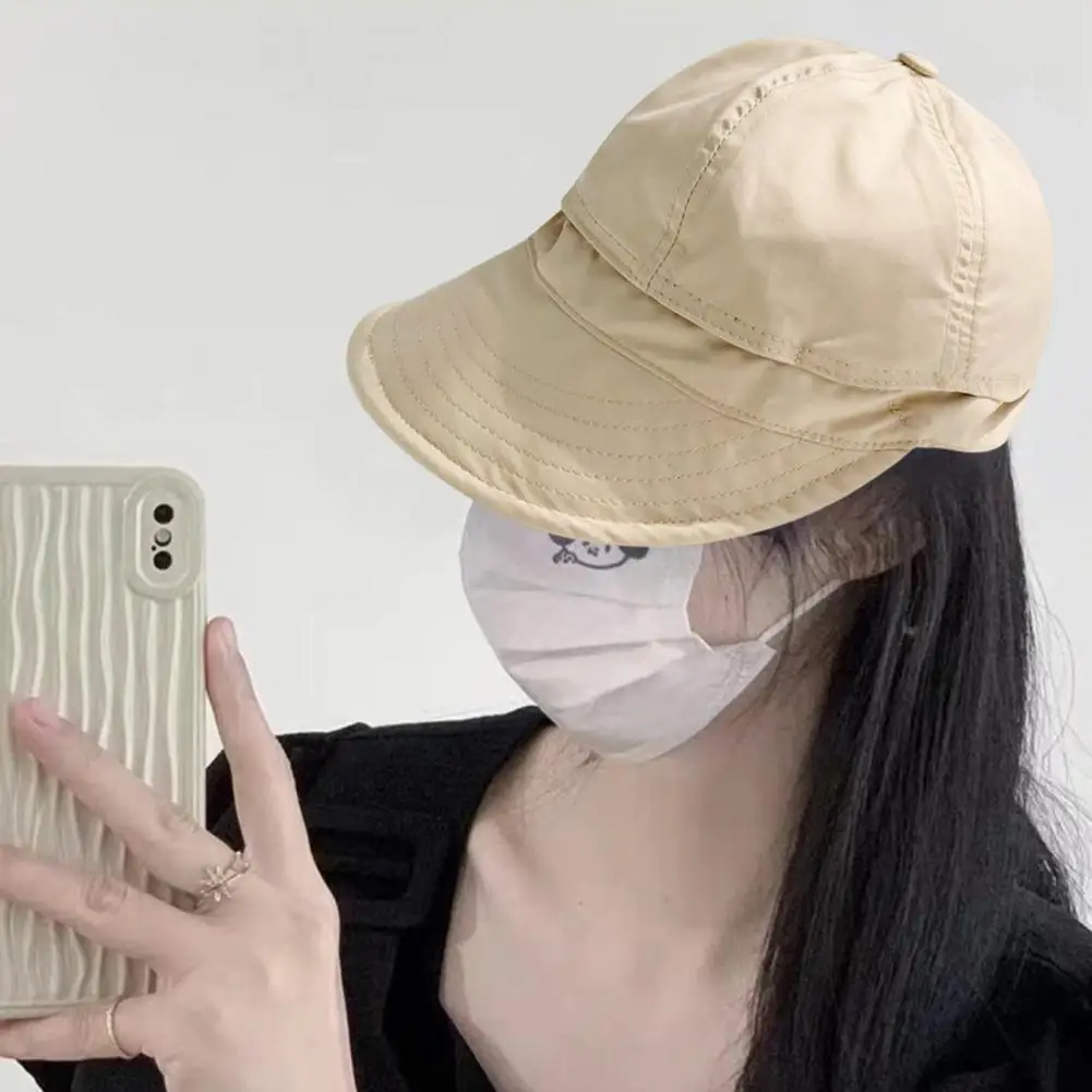 Thin Foldable Mesh Lining Adjustable Drawstring Solid Color Basin Hat Summer Wide Brim Sunshade Hat Fashion Accessories
Thin Foldable Mesh Lining Adjustable Drawstring Solid Color Basin Hat Summer Wide Brim Sunshade Hat Fashion Accessories