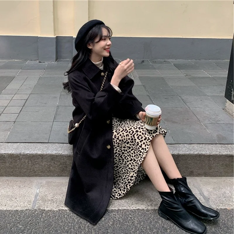 Elegant Blends Coats Fashion French Style Lapel Big Pocket Single Breasted Overcoats Autumn Winter Warm Thick Casual Outwears
Elegant Blends Coats Fashion French Style Lapel Big Pocket Single Breasted Overcoats Autumn Winter Warm Thick Casual Outwears