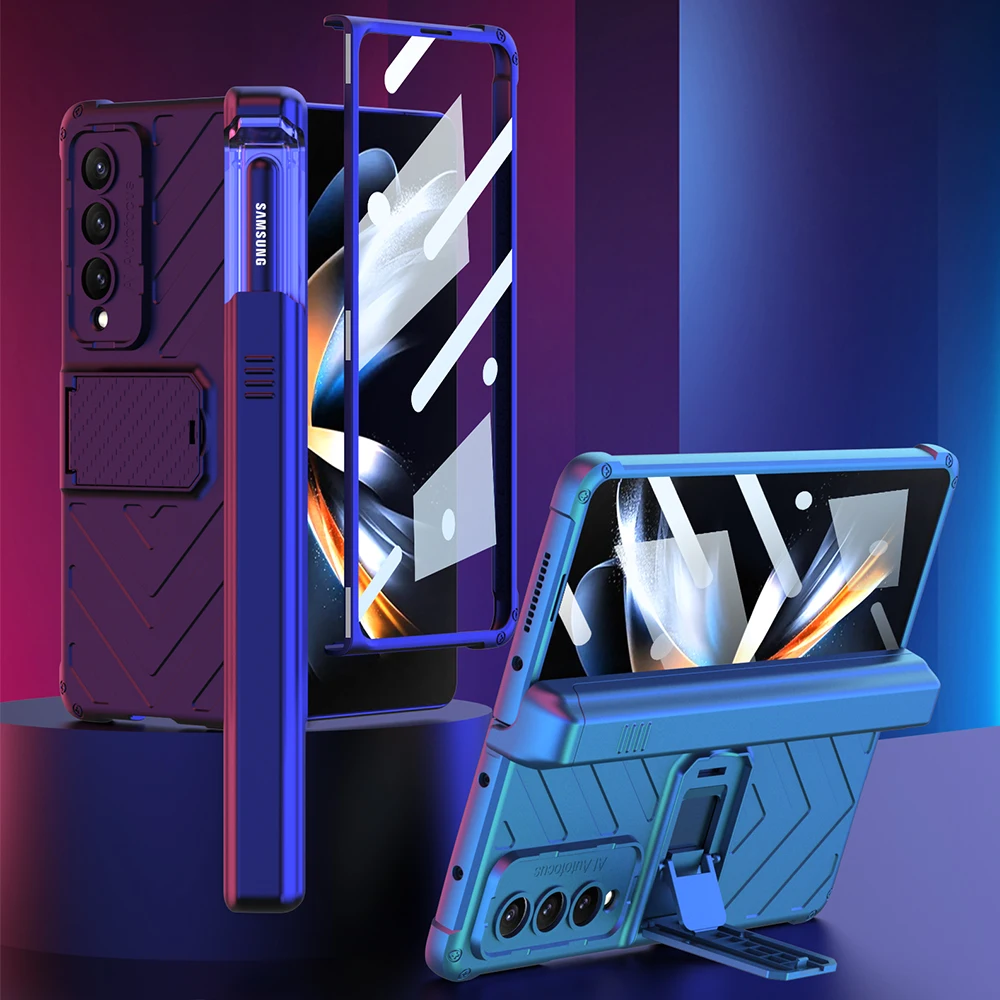 Чехол для телефона с магнитной петлей для Samsung Galaxy Z Fold 4 3 Fold3 Fold4, чехол с передней стеклянной пленкой, жесткая задняя крышка из поликарбоната
Чехол для телефона с магнитной петлей для Samsung Galaxy Z Fold 4 3 Fold3 Fold4, чехол с передней стеклянной пленкой, жесткая задняя крышка из поликарбоната