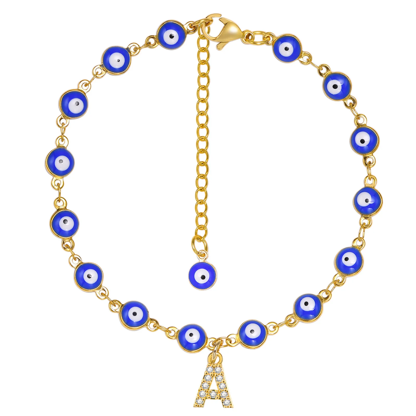 Turkish Blue Eye Anklet Bracelet for Women, Adjustable Stainless Steel Foot Chain,bohemian Anklets Summer Gift
Turkish Blue Eye Anklet Bracelet for Women, Adjustable Stainless Steel Foot Chain,bohemian Anklets Summer Gift