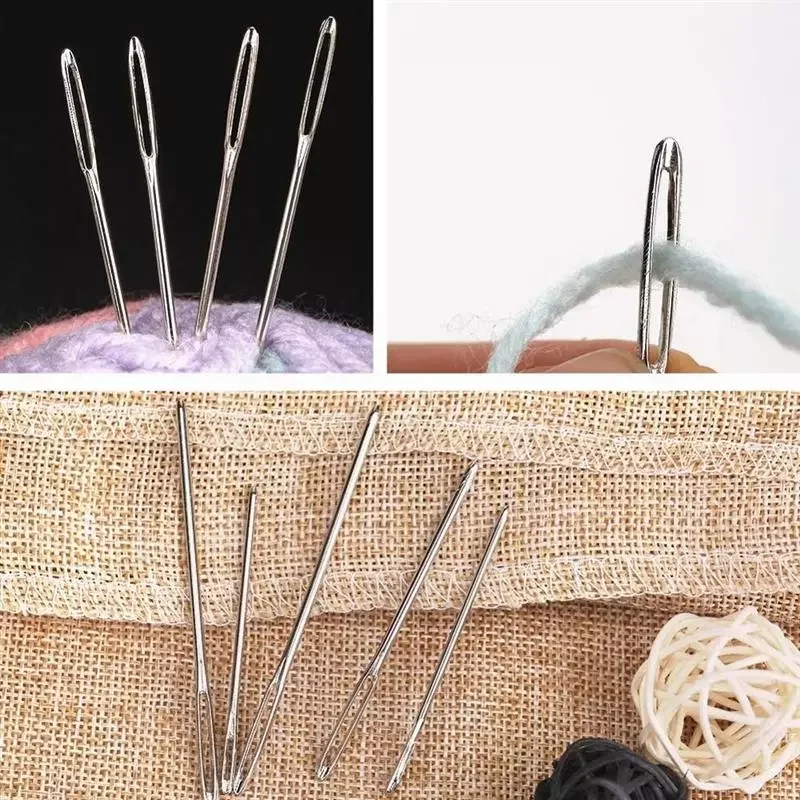 9 PCS Large Eye Blunt Sewing Needles Cross Stitch Knitting Needle Handmade Leather Embroidery Thread Needle Sewing Accessories
9 PCS Large Eye Blunt Sewing Needles Cross Stitch Knitting Needle Handmade Leather Embroidery Thread Needle Sewing Accessories