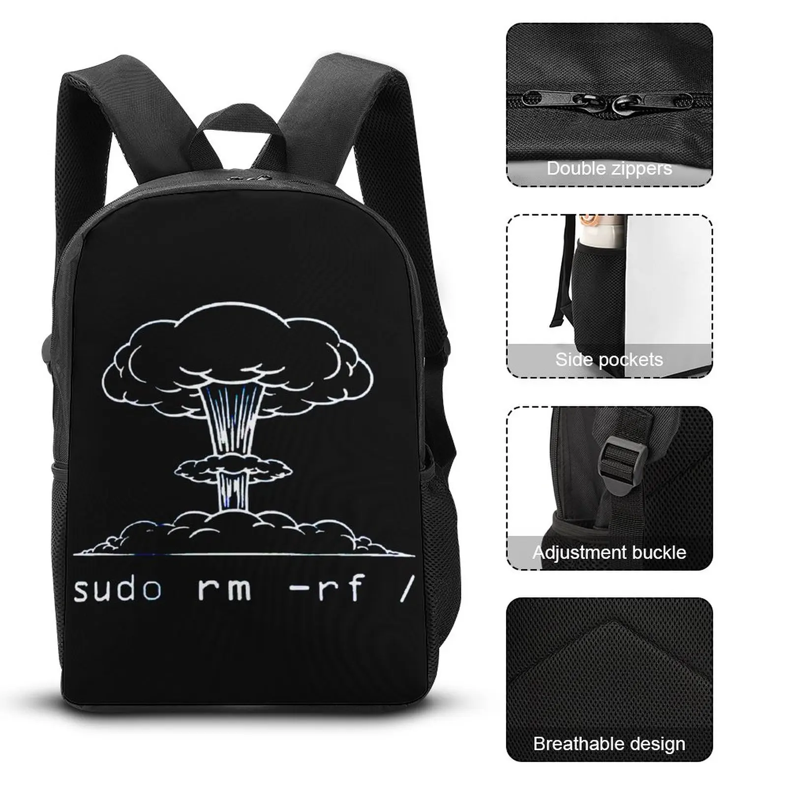 17 Inch Shoulder Backpack Sudo Rm Rf Essential Secure Unique Cosy Summer Camps Field Pack
17 Inch Shoulder Backpack Sudo Rm Rf Essential Secure Unique Cosy Summer Camps Field Pack